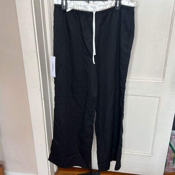 Princess Polly Pilly Lace Drawstring Pants Black Nwot Size 10 - Picture 2 of 8